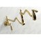 Kingston Brass KS2107BAL Heirloom Wall Mount Pot Filler, Brushed Brass KS2107BAL - alternate 4